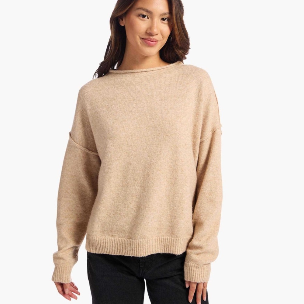 Nuuds cozy knit sweater size M color Heather oat